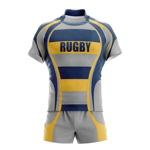 Uniforme de Rugby Sublimado a Buen Precio, Servicio OEM, Conjunto de Uniforme de Rugby Sublimado 100% Poliéster Transpirable, Uniforme de Rugby Personalizado - Product Image 1