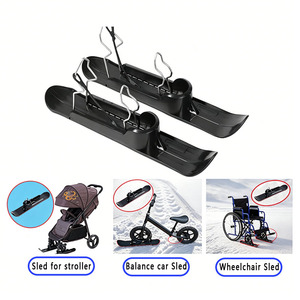 Plaque de <span class=keywords><strong>ski</strong></span> convertible robuste multifonction <span class=keywords><strong>pour</strong></span> enfants, vélo, poussette, fauteuil roulant, sécurité extérieure – Vente directe usine - Product Image 3