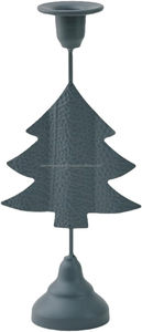 Premium Christmas Tree Taper <b>Candlestick</b> • Luxury Festive Gold Holiday Candle Holder - Product Image 4