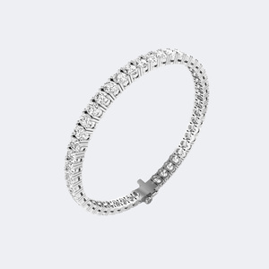 8.00 CTW Oval Shape Diamond Tennis <b>Bracelet</b>, Elegant Prong-Set Link <b>Bracelet</b> - Product Image 6