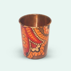 Ensemble de verres à boisson en cuivre mat texturé moderne pour l'hydratation quotidienne, le bureau et les cadeaux - Product Image 5