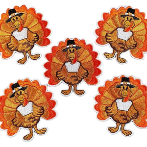 Fine Quality Embroidery Patch Embroidered <b>Iron</b> <b>On</b> <b>Badge</b> Twill Patches for Clothing Shirts Caps Bags Wholesale Garment Decoration - Product Image 1