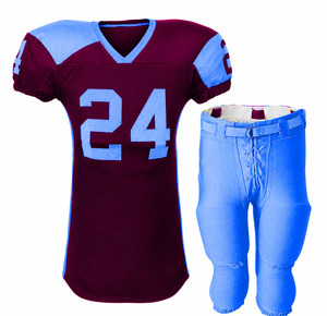 Custom Modern Style American Football Uniform 100% Polyester V-neck Sleeveless Breathable Lightweight Quick Dry Comfortable - Product Image 2