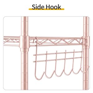 Scaffale Espositivo Regolabile a 5 Ripiani 54*29*150 in Ferro con Struttura Deformabile a Perno e Piedini Regolabili per Spazi Cucina - Product Image 5