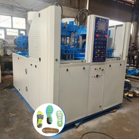 TM 100 Machine électrique de moulage par injection double couleur Style vertical Nouvelle pompe hydraulique PLC PVC PET PC PP EVA Traitement ABS