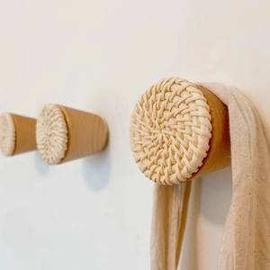 Poignée écologique en rotin artisanal vietnamien, meilleure poignée de porte, armoire, tiroir, meubles - Product Image 4