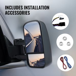 Par de Espejos Retrovisores Laterales para Chevrolet Silverado (1999-2007) GMC para Cadillac, Espejos Convexos de Cristal Plano para Automóvil - Product Image 6