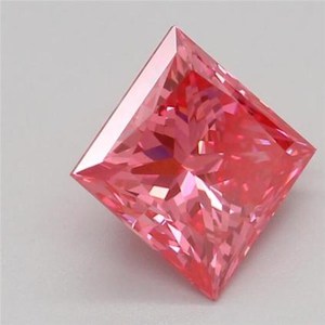 Diamants CVD en vrac de couleur rose vif fantaisie cultivés en laboratoire, taille princesse, de 1 à 3 carats, clarté VS1, certifiés IGI, pour la fabrication de bijoux - Product Image 3