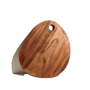 Ustensiles de cuisine Plateau à découper Bois d'acacia véritable Finition naturelle Biens environnementaux Grand bloc de bois Planche à découper et charcuterie - Product Image 6