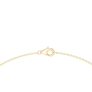 Collier en or jaune avec pendentif en diamant, chaîne à maillons ovales, bijoux minimalistes pour cadeau et usage quotidien - Product Image 2