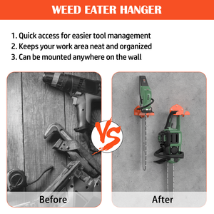 2 Pezzi Supporto da Parete per Decespugliatore, Organizzatore per Garage, Porta Decespugliatore e Tagliaerba - Product Image 3