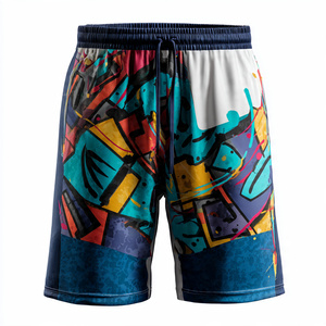 Football Soccer Sublimation Shorts Sportswear Running Shorts Fitness Training Sublimation Shorts 100% Polyester Soccer Shorts - Product Image 4