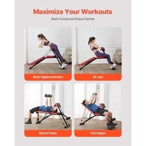 770 Lbs Adjustable <b>Foldable</b> Multi-Functional Full Body Workout Equipment Roman Chair Hyperextension & <b>Weight</b> <b>Bench</b> - Product Image 2