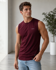เสื้อกล้ามผู้ชาย MIAZ สีขาว คอกลม ผ้าโพลีเอสเตอร์/คอตตอนผสม สวมใส่สบาย ระบายอากาศได้ดี แห้งเร็ว ผ้าถัก พิมพ์ลายดิจิตอล - Product Image 2