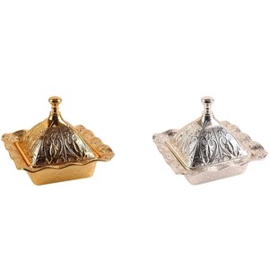 Ensemble de 5 pièces de plats à fruits et à collations en alliage, style simplicité moderne, avec couvercle, pour décoration de table de fête, pour l'exportation - Product Image 2