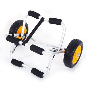 Carrello Pieghevole in Alluminio per Canottaggio con Contenitore a Rotelle in Gomma - Product Image 6