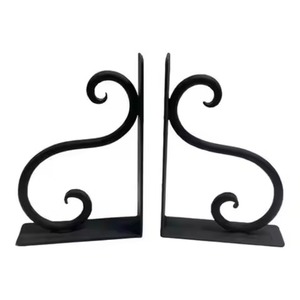 Modern Design Metal Bookends Strong <b>Book</b> Holder Non Slip <b>Book</b> <b>Stopper</b> Office Desk Shelf Organizer - Product Image 6