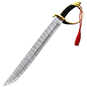 Couteau de camping de 24 pouces, tendance, très vendu, OEM, prix bas, fabriqué à la main en acier Damas, modèle Royal Sword - Product Image 1