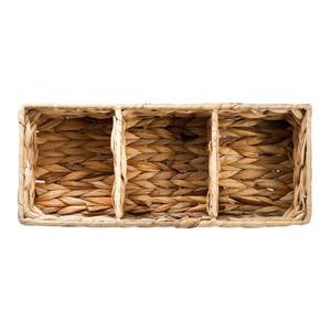 Panier de rangement rectangulaire en jacinthe tressée à la main ISLA, 3 sections, pour salle de bain, cuisine, garde-manger, maison, hôtel, vente en gros - Product Image 5