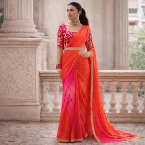 Robes en satin viscose, vêtements ethniques en viscose pour femmes, sari en satin viscose vibrant, vêtements ethniques indiens pour femmes, fabricant - Product Image 5