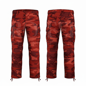 Factory Direct Whole Sale OEM ODM <b>Camouflage</b> <b>Cargo</b> Pants Men Outdoor Casual Work Trousers Adjustable Waist Printed Long Pants - Product Image 2