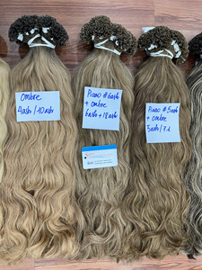 Producto de Primera Calidad, Cabello Humano Vietnamita 100% Natural, Extensiones de Cabello con Punta de Queratina, Muy Alta Calidad, Color Personalizable, Venta al Por Mayor - Product Image 3