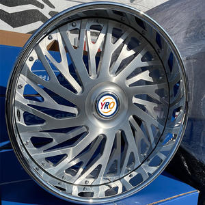 Кованые полированные легкосплавные диски YRO Custom, 2-составные, 18-26 дюймов, 5x112, 5x120, многоспицевые, для BMW, Mercedes-Benz, Audi, Porsche - Product Image 5