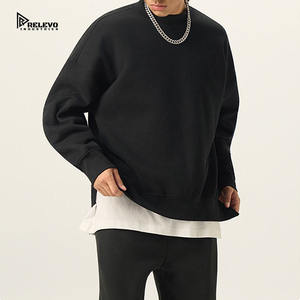 En stock, envío inmediato: Sudadera con capucha de felpa gruesa, con cremallera, corte regular, dobladillo dividido y hombros caídos, estilo streetwear, personalizable, lisa, para otoño. Venta al por mayor. - Product Image 3