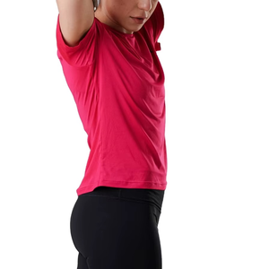 Camiseta Deportiva Premium para Mujer, Tejido Elástico que Absorbe la Humedad, Suave y Ligera, Top de Fitness, OEM, ODM, Logotipo Personalizado, Suministro al por Mayor - Product Image 4