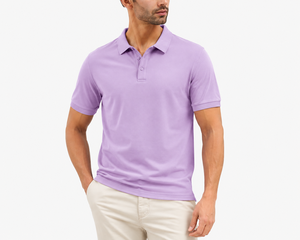 Polo homme en tissu doux et respirant, idéal pour un usage quotidien, coupe confortable, look élégant pour les hommes modernes. - Product Image 1