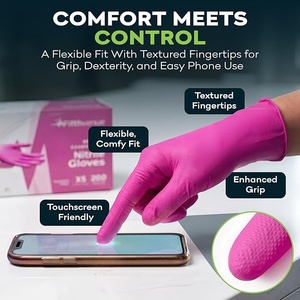 Gants en nitrile jetables de qualité alimentaire pour le nettoyage de la cuisine et la manipulation des aliments - Product Image 2