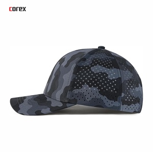 Casquette de baseball camouflage découpée au laser, 6 panneaux, maille ajustable, unisexe, pour l'extérieur, printemps-été, décontractée - Product Image 3