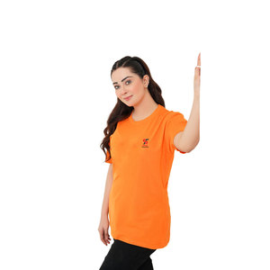 Solid Trader <b>Top</b> Performance Durable Lightweight Breathable Shrink Resistant Everyday Casual Women Tee Shirt - Product Image 2