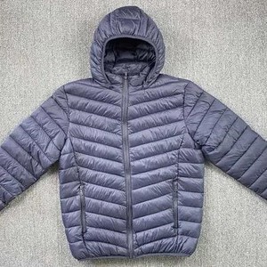 Chaqueta Acolchada con Capucha para Hombre, Ligera, Cortavientos, Informal, de Otoño, con Relleno de Poliéster, Cierre de Cremallera, Color Sólido, Corte Regular - Product Image 3
