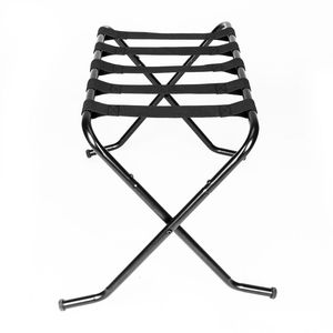 Portable Metal Luggage Rack 680*400*560MM Black Durable Cart for Travel Essentials - Product Image 6