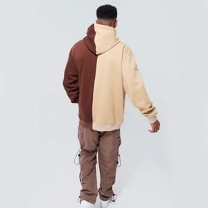 Sweats à capuche pour hommes sweat à capuche en coton mélangé avec logo sérigraphié personnalisé pour hommes sweat à capuche pour hommes pull à capuche à double panneau - Product Image 3