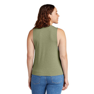 Camiseta sin mangas estilo boutique para mujer, corte ajustado, cuello redondo, top de moda de verano, ropa casual ligera, OEM, ODM, venta al por mayor - Product Image 3