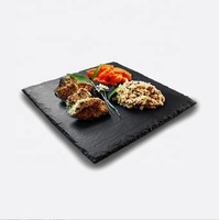 Dessous de verre ronds en ardoise vierge Nature en vrac noir gravé belles assiettes pour boisson bière café gâteau maison cuisine Restaurant