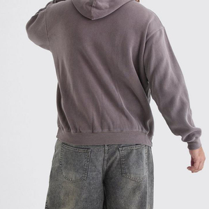 Nouveaux sweats à capuche surdimensionnés pour hommes, couleur noire unie, fabricant de sweats à capuche OEM, fournisseur du Pakistan. - Product Image 3