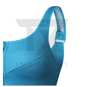 Soutiens-gorge de sport sur mesure en gros, respirants, pour la gym et l'entraînement, avec logo frontal, soutien-gorge de sport pas cher - Product Image 2