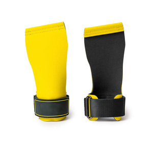 Guantes de Neopreno sin Dedos con Agarre de Palma de Cuero y Correa de Muñeca Ajustable para Ejercicio, con Soporte para Logotipo Personalizado - Product Image 1