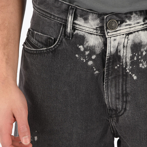 Pantalones Cortos de Mezclilla Elásticos de Moda Urbana para Hombre, Fabricante, Logotipo Personalizado, Pantalones Cortos Desgastados, Pantalones Cortos de Camuflaje, Ropa Casual - Product Image 5