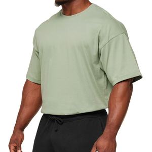 เสื้อยืดออกกำลังกายผู้ชาย พิมพ์โลโก้ได้ ไซส์ใหญ่ ทรงหลวม แขนสั้น ผ้าหนา ใส่เล่นกีฬาหรือฟิตเนสได้ - Product Image 4