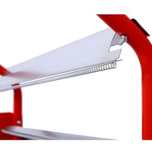 Macchina per Carta da Mascheratura Multi-Rotolo Mobile da 18 Pollici con Vassoi Portaoggetti Colore ROSSO - Product Image 3