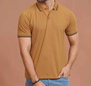 Chemises pour hommes 100% coton biologique, personnalisées, impression numérique du logo, tissu gaufré doux d'été, séchage rapide, haute qualité - Product Image 1