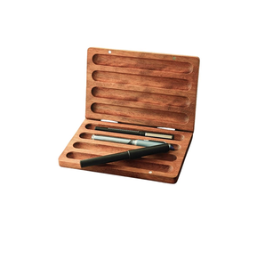 Caja de Almacenamiento Rectangular de Madera para Bolígrafos y Lápices de la Mejor Calidad, Resistente a la Presión, Portátil, Unisex, Regalo para Maestros y Adultos Mayores - Product Image 5