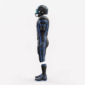 Conjunto de Uniforme de Fútbol Americano Negro para Hombre, Número 98 Sublimado, Jersey con Cuello en V y Pantalones, Ropa Deportiva Transpirable - Product Image 5