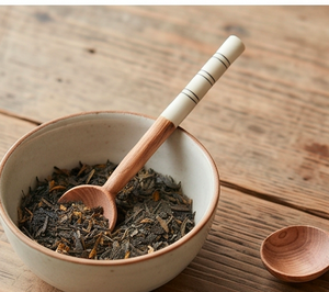 Ensemble de couverts en bois de manguier avec manche émaillé, vaisselle, articles de restaurant, articles d'hôtel, articles de cuisine - Product Image 4