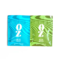 Sac en Mylar personnalisé avec finition brillante et fermeture éclair résistante aux enfants, sac plat avec intérieur en feuille d'aluminium et encoche de déchirement pour l'emballage