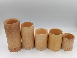 Vaso de bambú ecológico con tapa, taza para beber sostenible para té caliente y café, productor de confianza reutilizable - Product Image 2